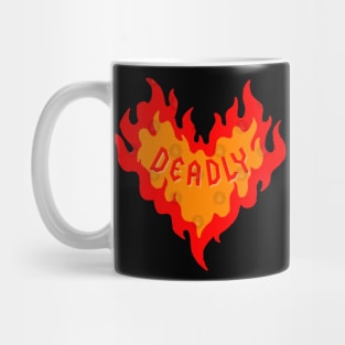 Deadly Flame Heart Mug